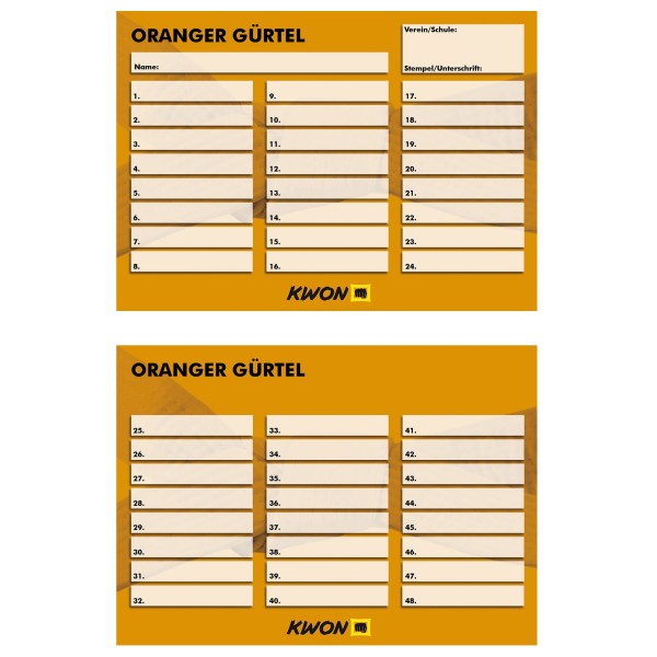 Training cards 50 pieces