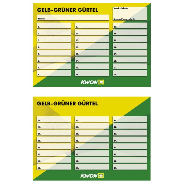 Training cards 50 pieces