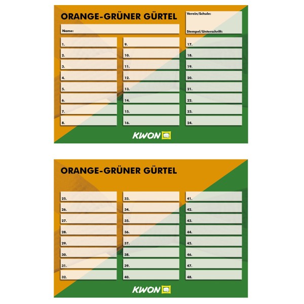 Training cards 50 pieces