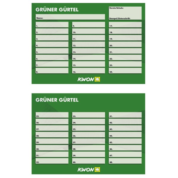 Training cards 50 pieces