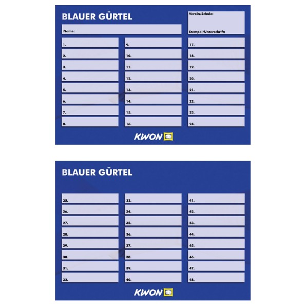 Training cards 50 pieces
