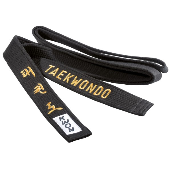 Black Belt, TKD, embroidered, 5 cm  