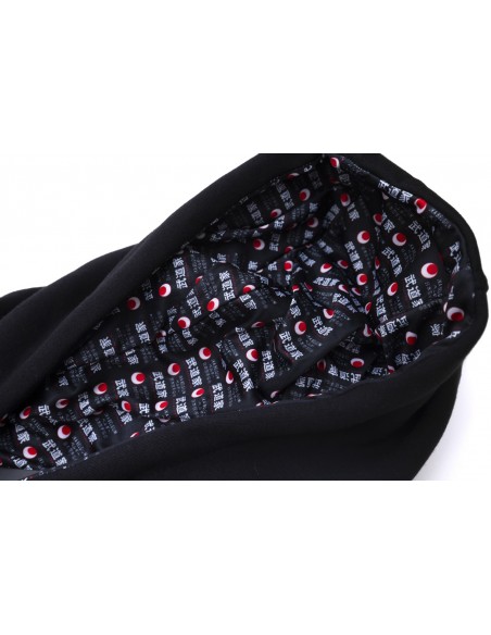 Hoodie noir reversible avec broderie JKA belgium  Hoodie noir reversible avec broderie JKA belgium