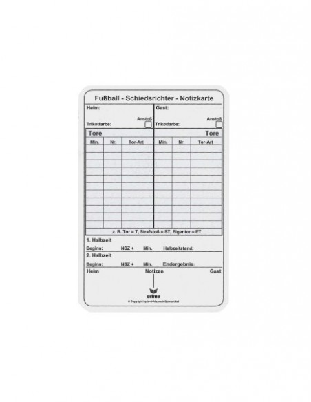 Cartons pour annotations Football 