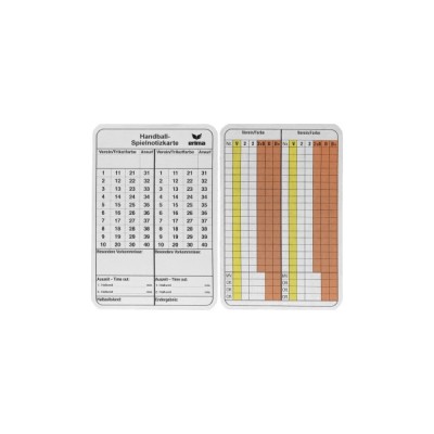 Match Record Pads Handball