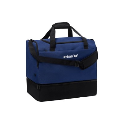 Team sports bag with bottom compartment