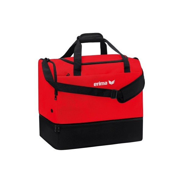 Team sports bag with bottom compartment 