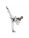 Dobok WTF. Col Noir. Diamond