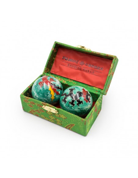 Cloisonné Baoding-ballen  Cloisonné Baoding-ballen