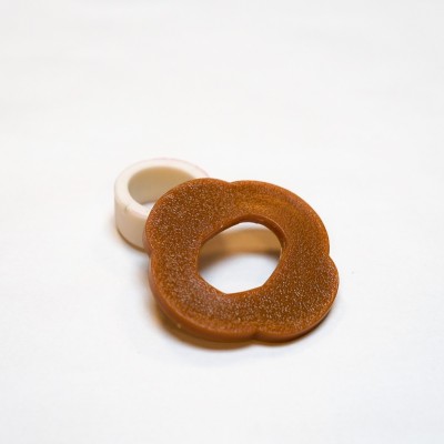 Tsuba for bokken with rubber