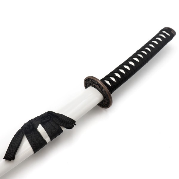 Katana van roestvrij staal. Witte draak 