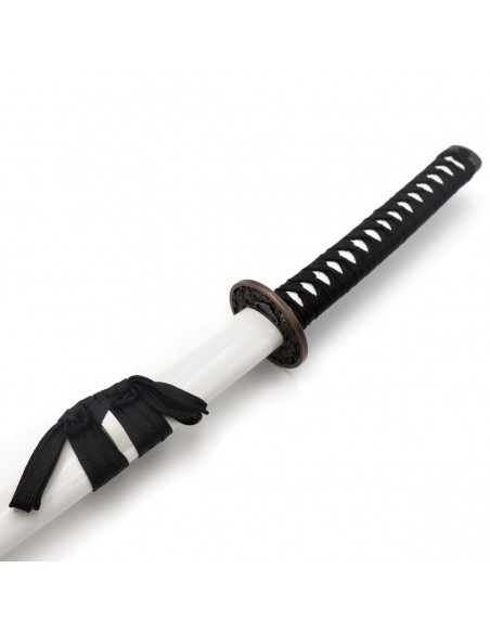 Katana van roestvrij staal. Witte draak 