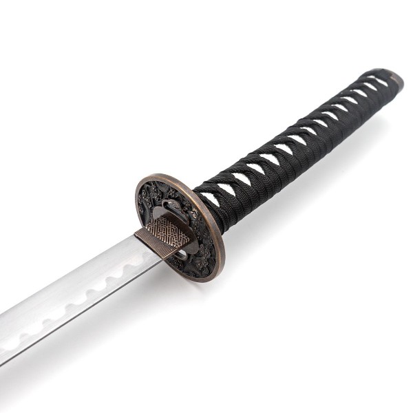 Katana van roestvrij staal. Witte draak 