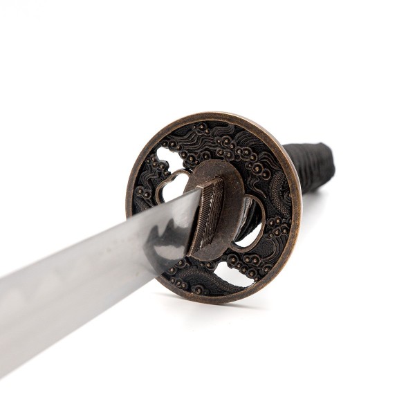 Katana van roestvrij staal. Witte draak 