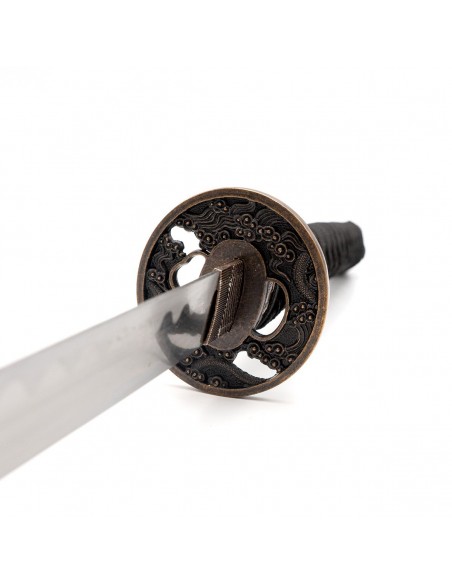 Katana van roestvrij staal. Witte draak 