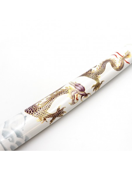 Katana van roestvrij staal. Witte draak 