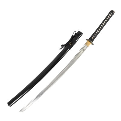Katana van koolstofstaal. Zwart  2