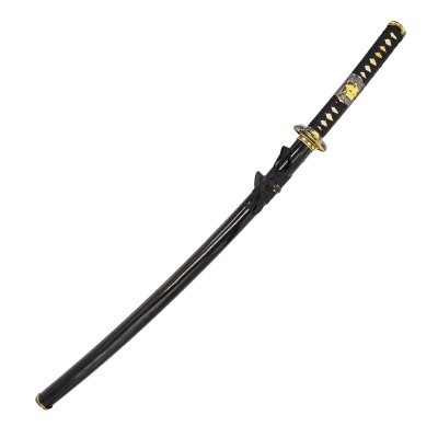 Katana van roestvrij staal. Zwart