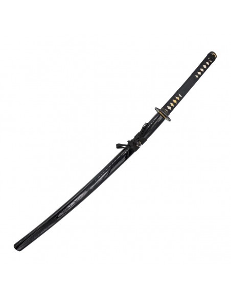 Damascus Steel Katana. Black  Damascus Steel Katana. Black