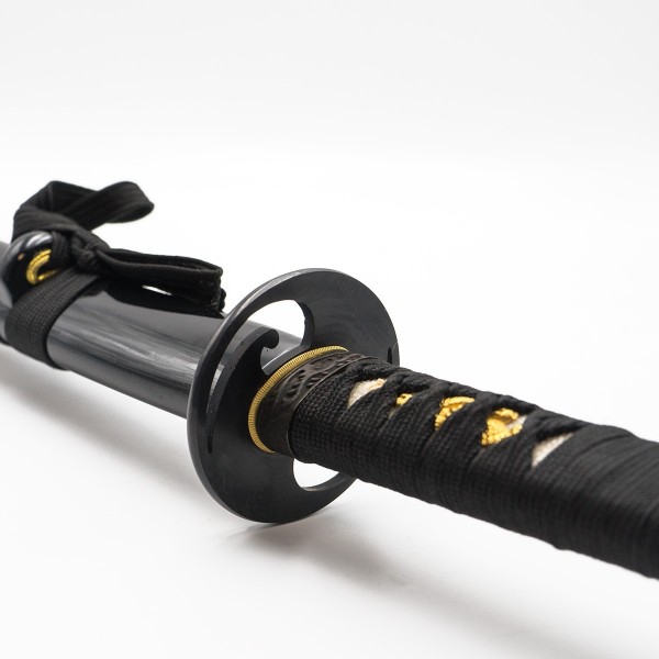 Damascus Steel Katana. Black