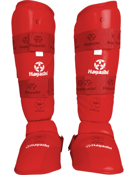 Protège-tibias et coup de pied de karaté (approuvé WKF)  