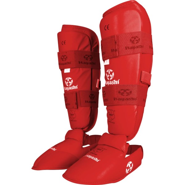 Protège-tibias et coup de pied de karaté (approuvé WKF)  