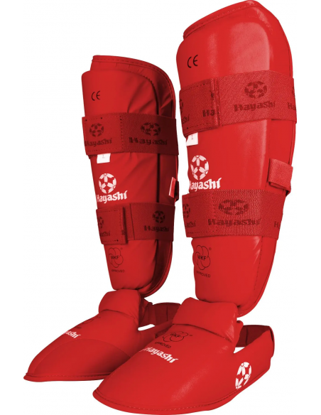 Protège-tibias et coup de pied de karaté (approuvé WKF)  