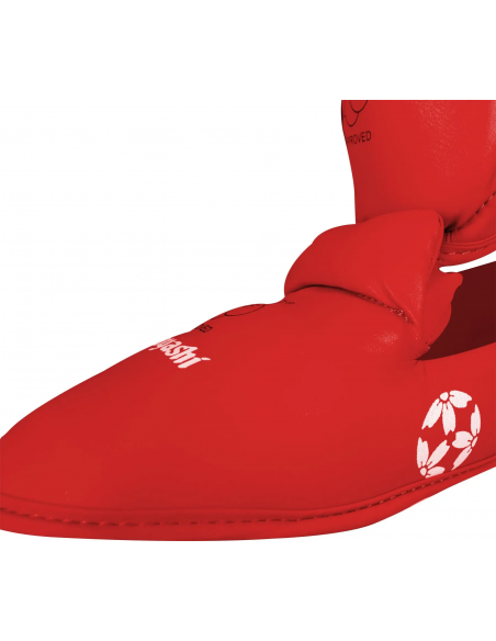 Protège-tibias et coup de pied de karaté (approuvé WKF)  