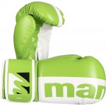 Gants de boxe "2 couleurs" - 10 oz, blanc-vert