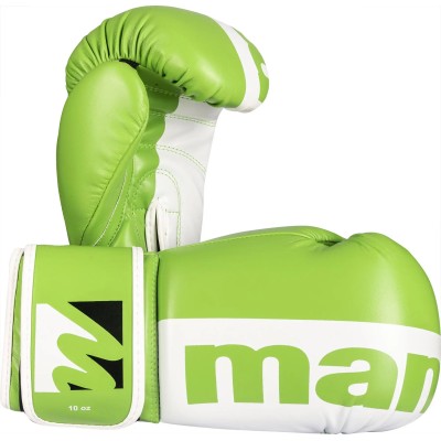 Boxing gloves "2 colors" - 10 oz, white-green