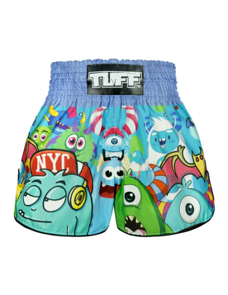 TUFF Muay Thai Boksshort Hoog uitgesneden Retro Stijl Party Monster  TUFF Muay Thai Boksshort Hoog uitgesneden Retro Stijl Party Monster