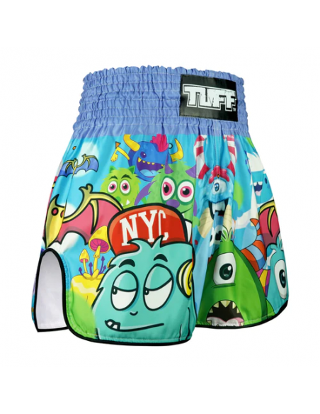 TUFF Muay Thai Boksshort Hoog uitgesneden Retro Stijl Party Monster  TUFF Muay Thai Boksshort Hoog uitgesneden Retro Stijl Party Monster