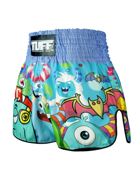 TUFF Muay Thai Boksshort Hoog uitgesneden Retro Stijl Party Monster  TUFF Muay Thai Boksshort Hoog uitgesneden Retro Stijl Party Monster