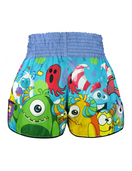 TUFF Muay Thai Boksshort Hoog uitgesneden Retro Stijl Party Monster  TUFF Muay Thai Boksshort Hoog uitgesneden Retro Stijl Party Monster