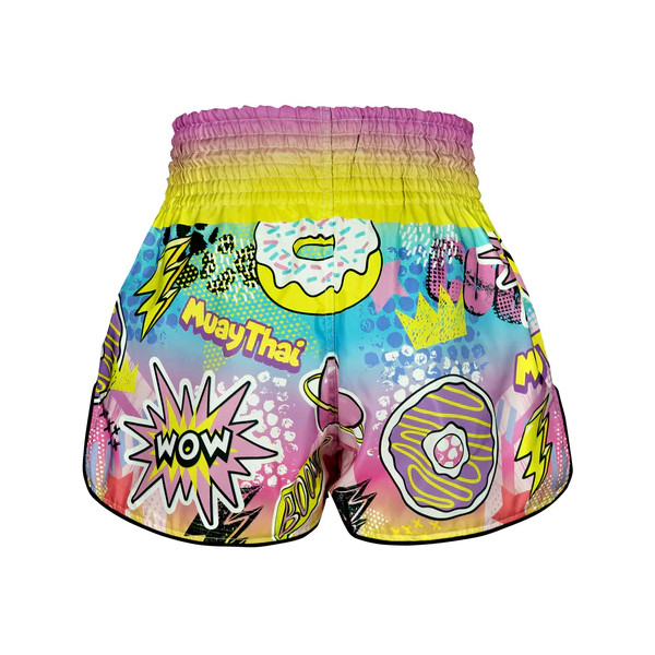 TUFF Muay Thai Boksshort Hooggesneden Retro Stijl "The Savage Boy"