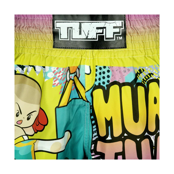 TUFF Muay Thai Boksshort Hooggesneden Retro Stijl "The Savage Boy"