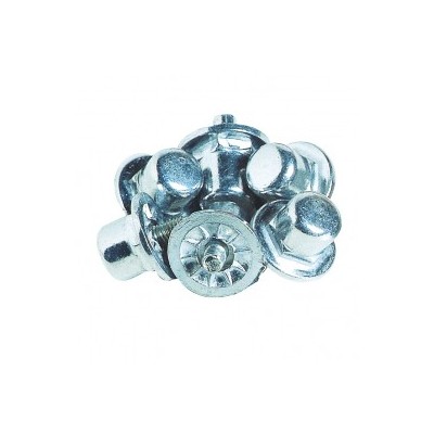 Crampons 21 mm coniques aluminium - Sachet de 100