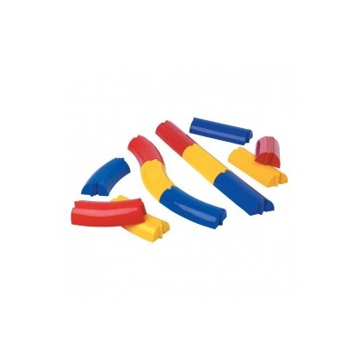 Lot de 6 poutres droites et 6 poutres courbes