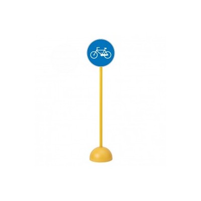 Panneau "piste obligatoire pour les cyclistes"