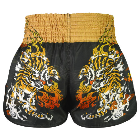 TUFF Muay Thai Boxing Shorts High-Cut Retro Style "Tora Chikara" Power of Tiger  TUFF Muay Thai Boxing Shorts High-Cut Retro Style "Tora Chikara" Power of Tiger