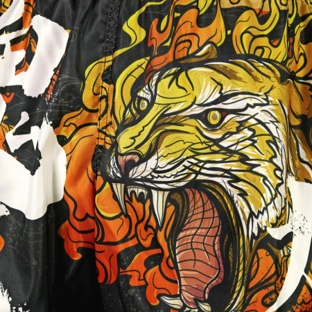 TUFF Muay Thai Boxing Shorts High-Cut Retro Style "Tora Chikara" Power of Tiger  TUFF Muay Thai Boxing Shorts High-Cut Retro Style "Tora Chikara" Power of Tiger