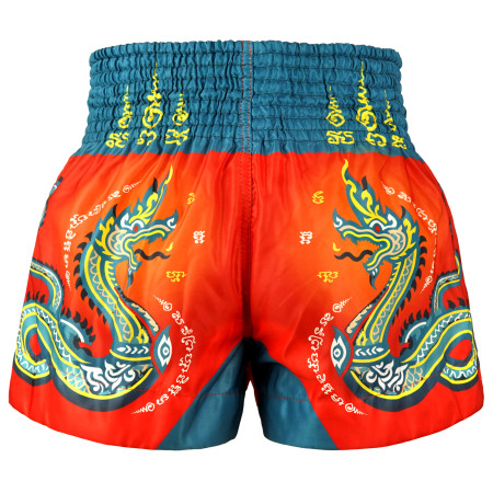 TUFF Muay Thai Boxing Shorts High-Cut Retro Style "The Emerald King"  TUFF Muay Thai Boxing Shorts High-Cut Retro Style "The Emerald King"