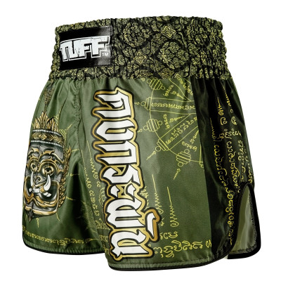 TUFF Muay Thai Boxing Shorts High-Cut Retro Style "The Immortal Yaksa"  2