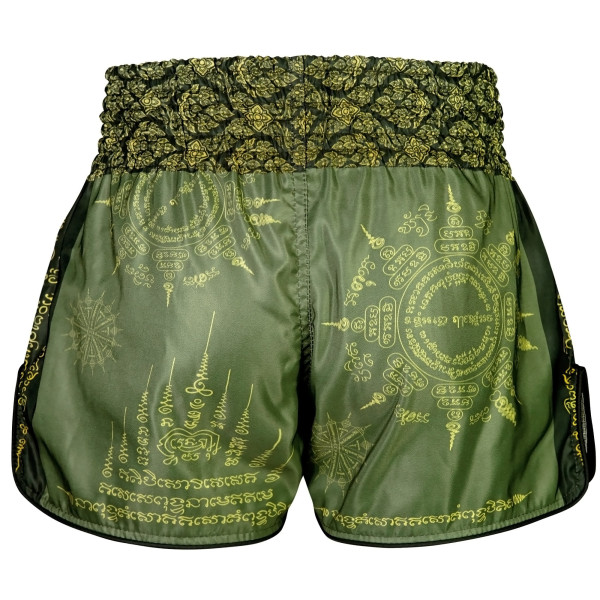 TUFF Muay Thai Boxing Shorts High-Cut Retro Style "The Immortal Yaksa"