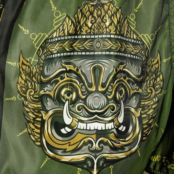 TUFF Muay Thai Boxing Shorts High-Cut Retro Style "The Immortal Yaksa"