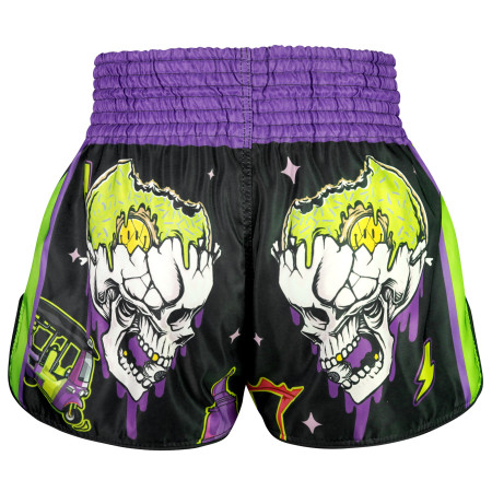 TUFF Muay Thai Boxing Shorts High-Cut Retro Style "The TKO Night"  TUFF Muay Thai Boxing Shorts High-Cut Retro Style "The TKO Night"