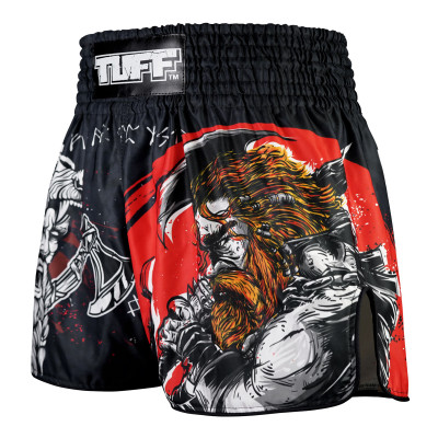 TUFF Muay Thai Boxing Shorts High-Cut Retro Style "The Barbarian"  2