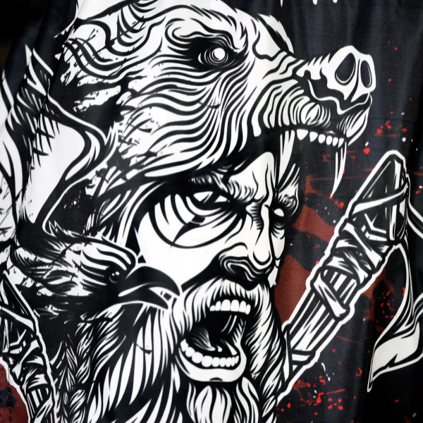 TUFF Muay Thai Boxing Shorts High-Cut Retro Style "The Barbarian"