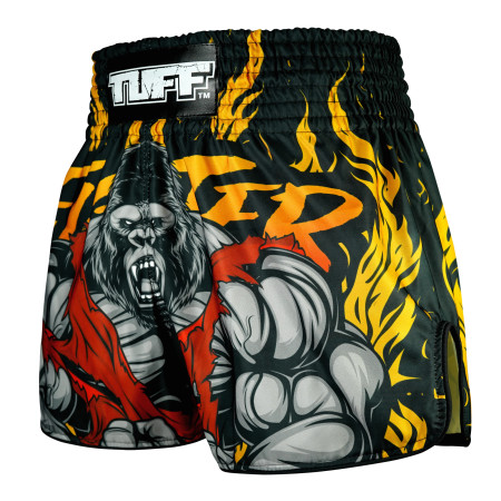 TUFF Muay Thai Boxing Shorts High-Cut Retro Style "The Gigantic Beast"  TUFF Muay Thai Boxing Shorts High-Cut Retro Style "The Gigantic Beast"