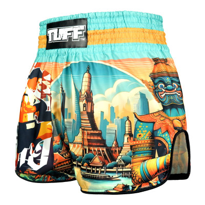 TUFF Muay Thai Boxing Shorts High-Cut Retro Style "Legacy of Thailand"  2
